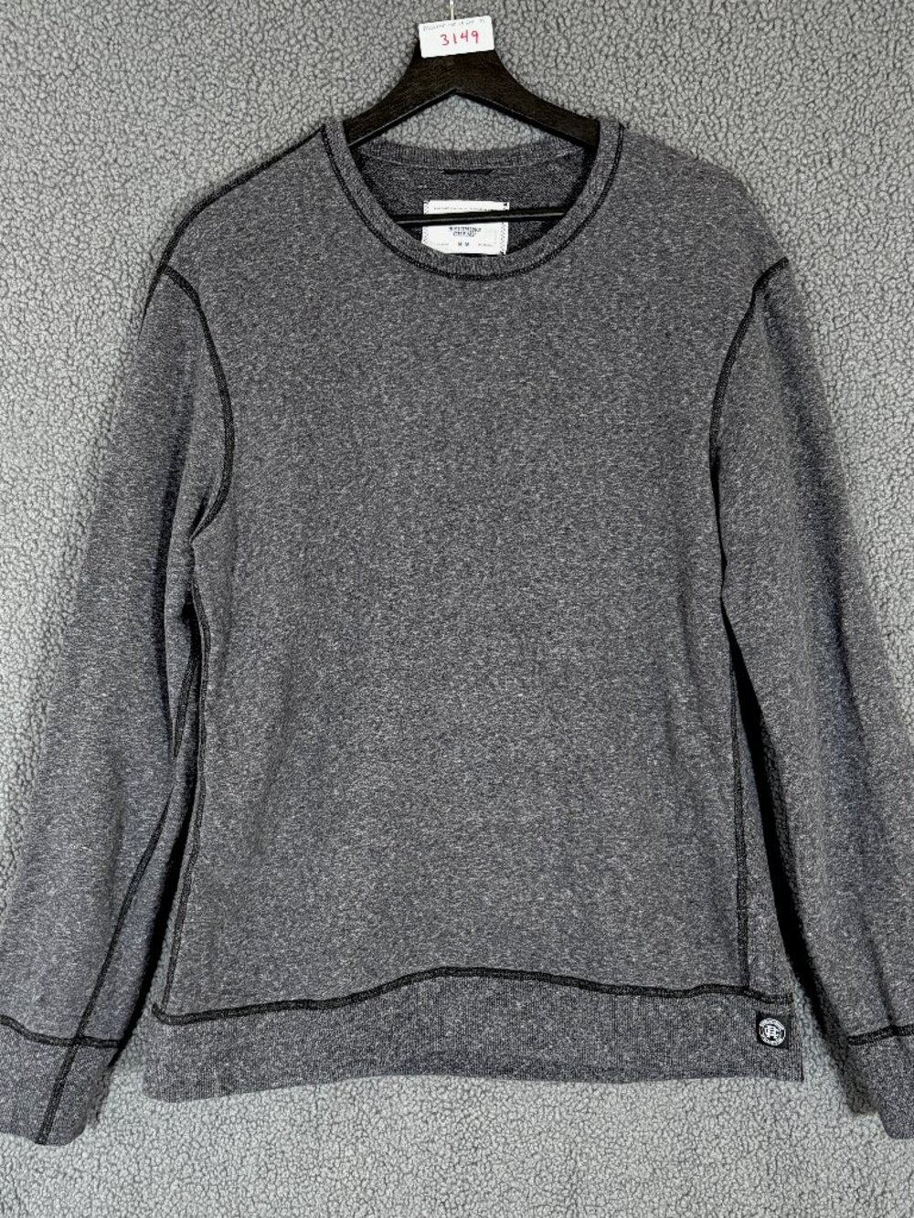 Reigning Champ Heavyweight Terry Crewneck Sweatshirt - Men's Size M - Gray